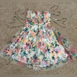 Mini Floral (Glittery) Dress